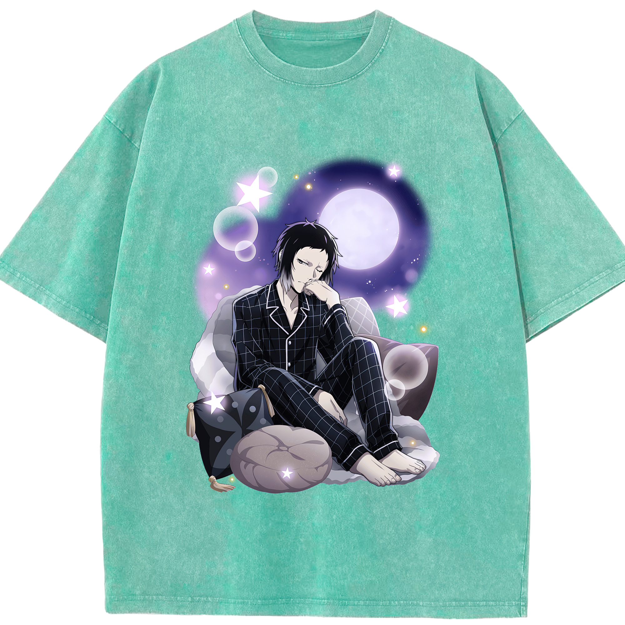 （画像用） 文豪ストレイドッグス Bungo Stray Dogs 綿100% ヴィンテージ風 半袖Tシャツ（フロントプリント）